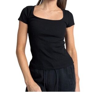 Old Navy Classic Black Short Sleeve Top